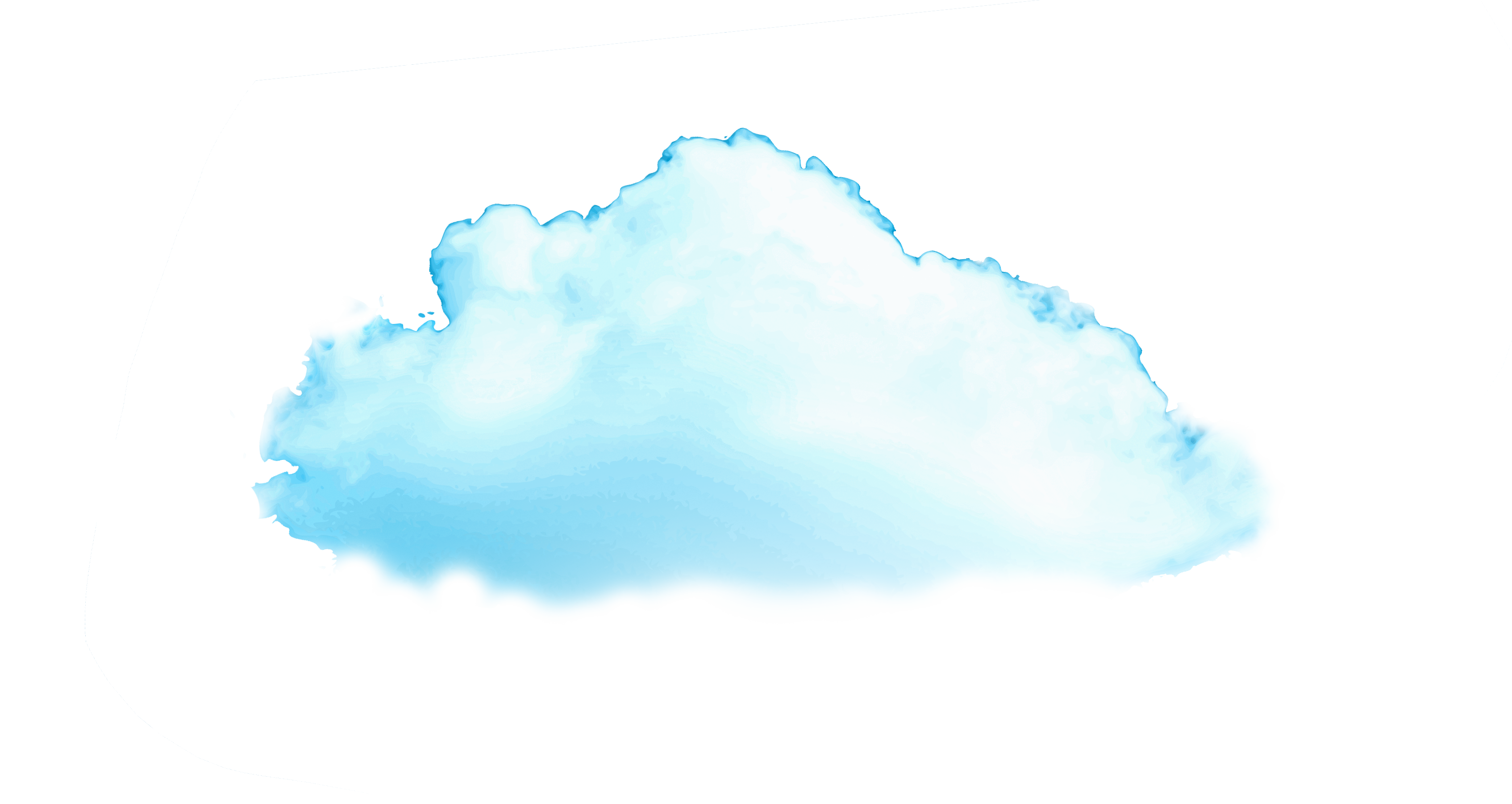 A hot air balloon floating over a cloud